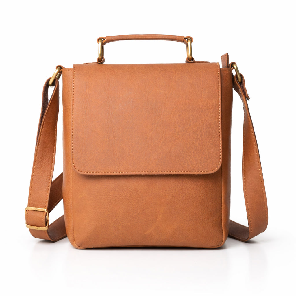 Black Hurns Genuine Leather Sling Bag for Men & Women