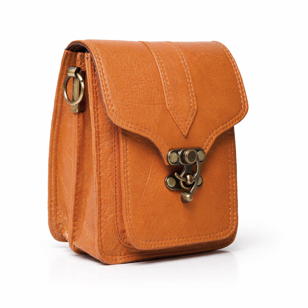 Genuine Leather Small Crossbody Bag for Men & Women