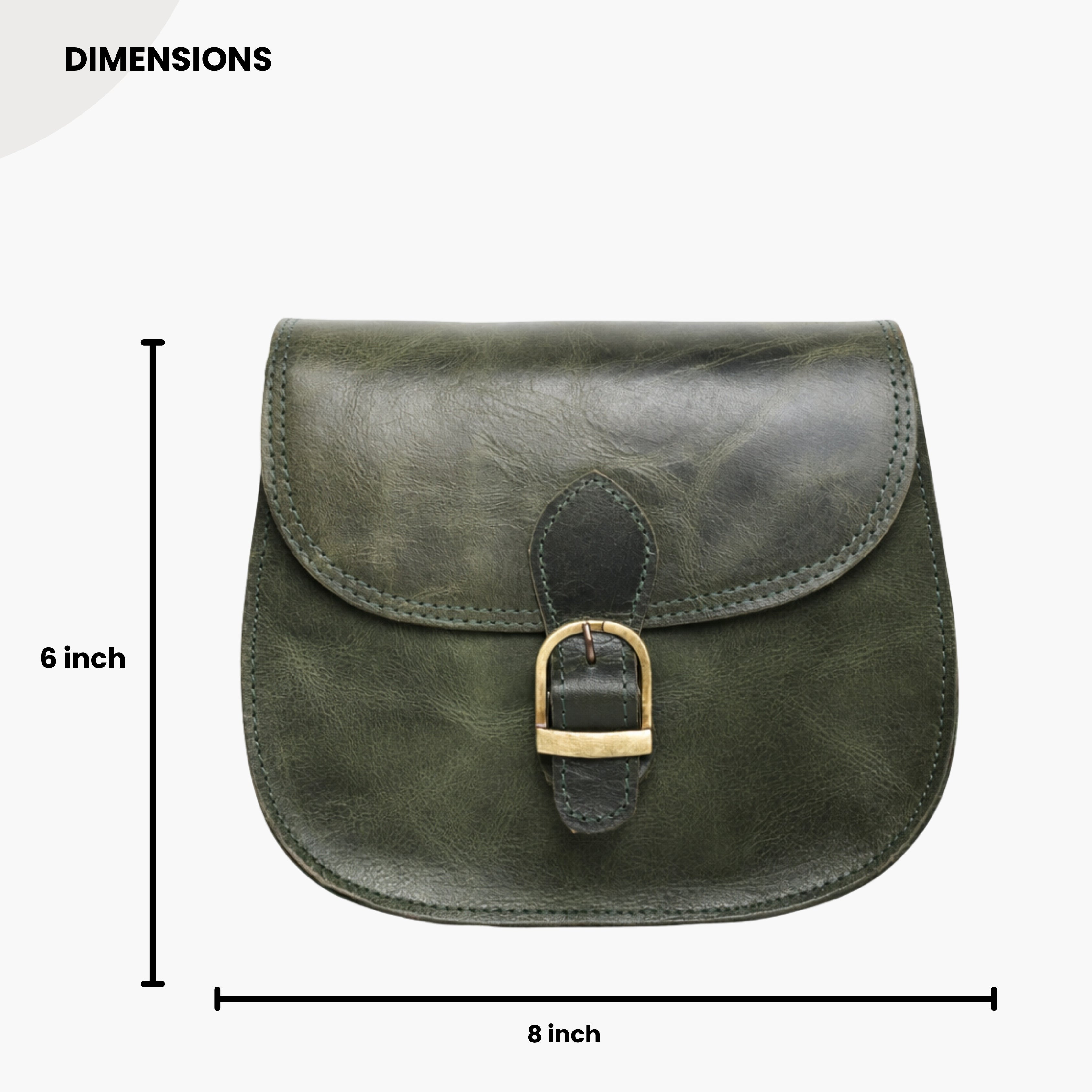 Black Hurns Genuine Leather Sling Bag for Women