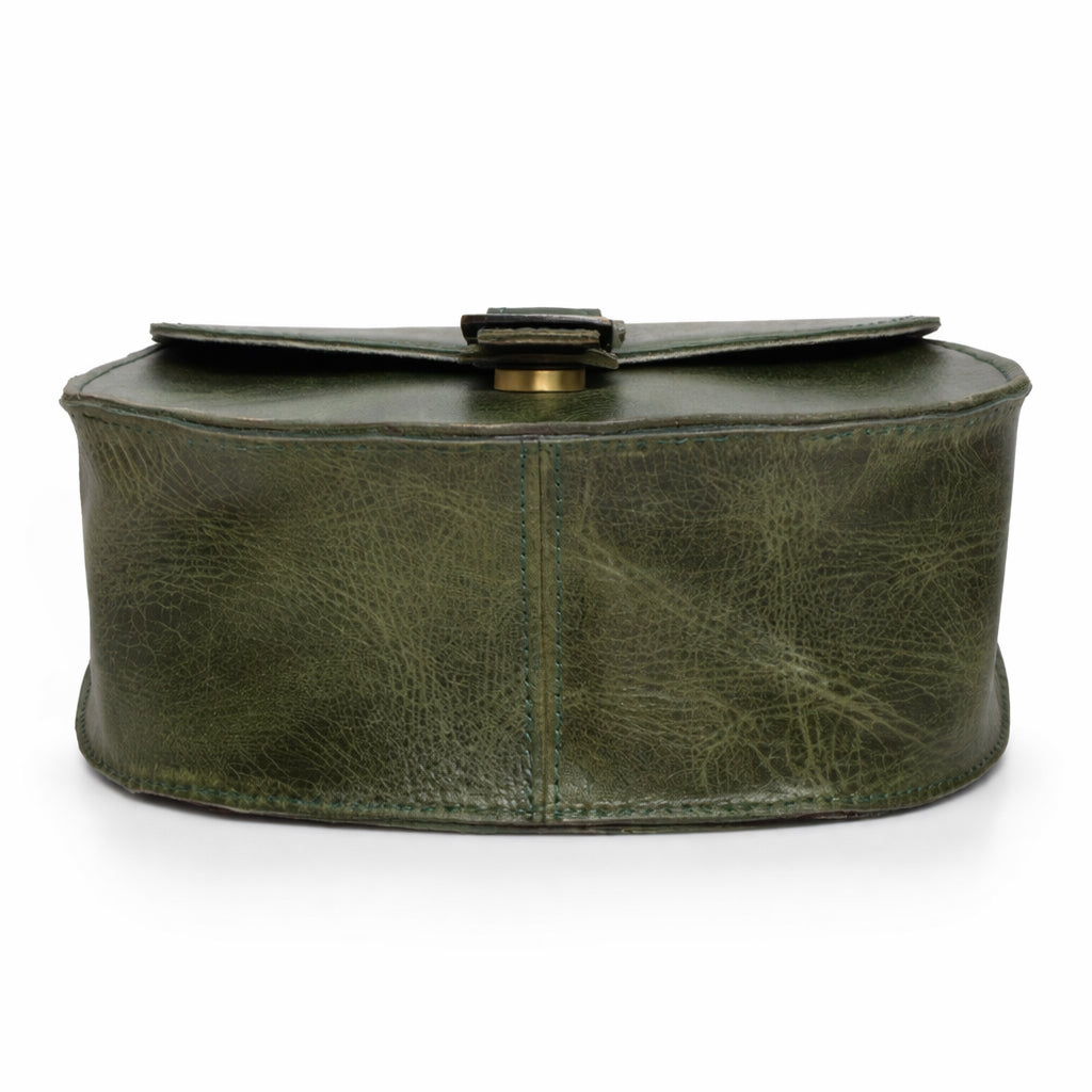 Black Hurns Genuine Leather Sling Bag for Women