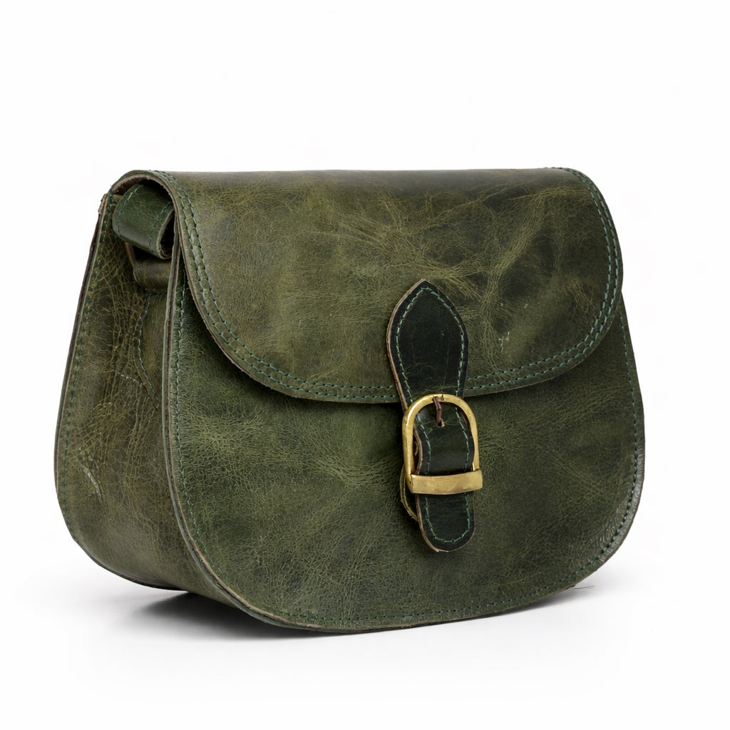 Black Hurns Genuine Leather Sling Bag for Women