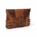 Black Hurns Vintage Leather Sling Bag for Women