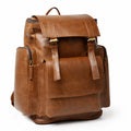 Black Hurns Genuine Leather Backpack for Men