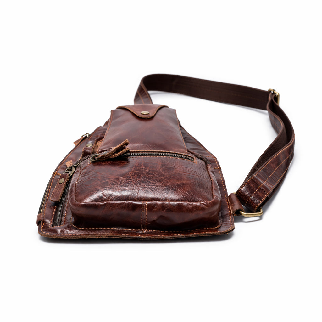 Genuine Leather Sling Bag for Men & Women