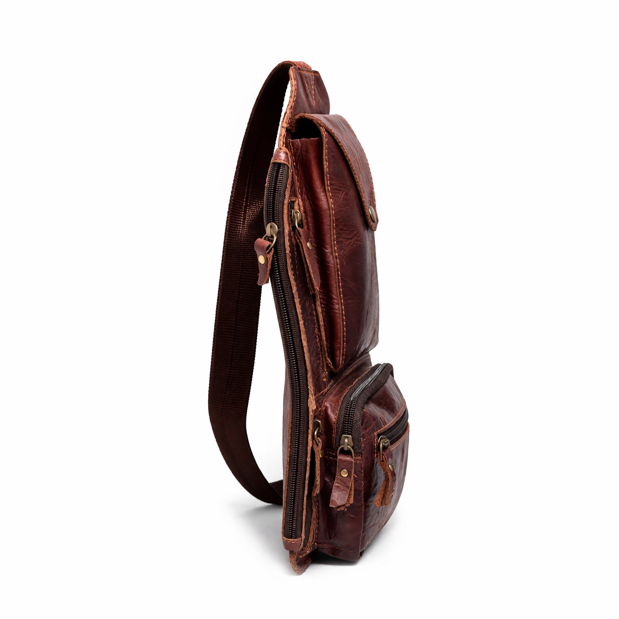 Genuine Leather Sling Bag for Men & Women